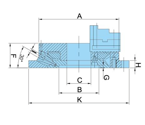Three-Jaws Milling Chucks for CNC Machine