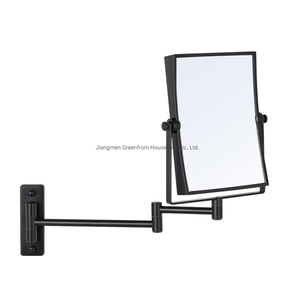 Hotel Decorative Bathroom Square Shape Wall Mounted Shower Makeup Mirror