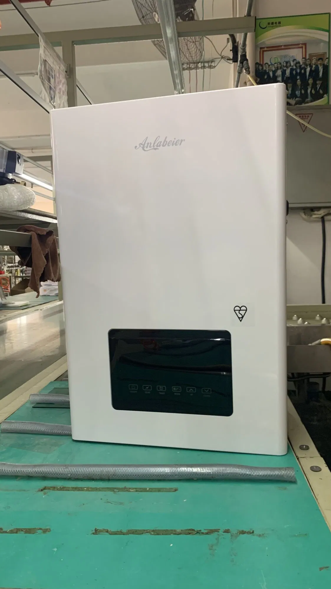 Compact Smart Electric Boiler 3-12kw with Child Lock WiFi Controlled Wall-Hung Design for Simultaneous Home Heating & Bathing