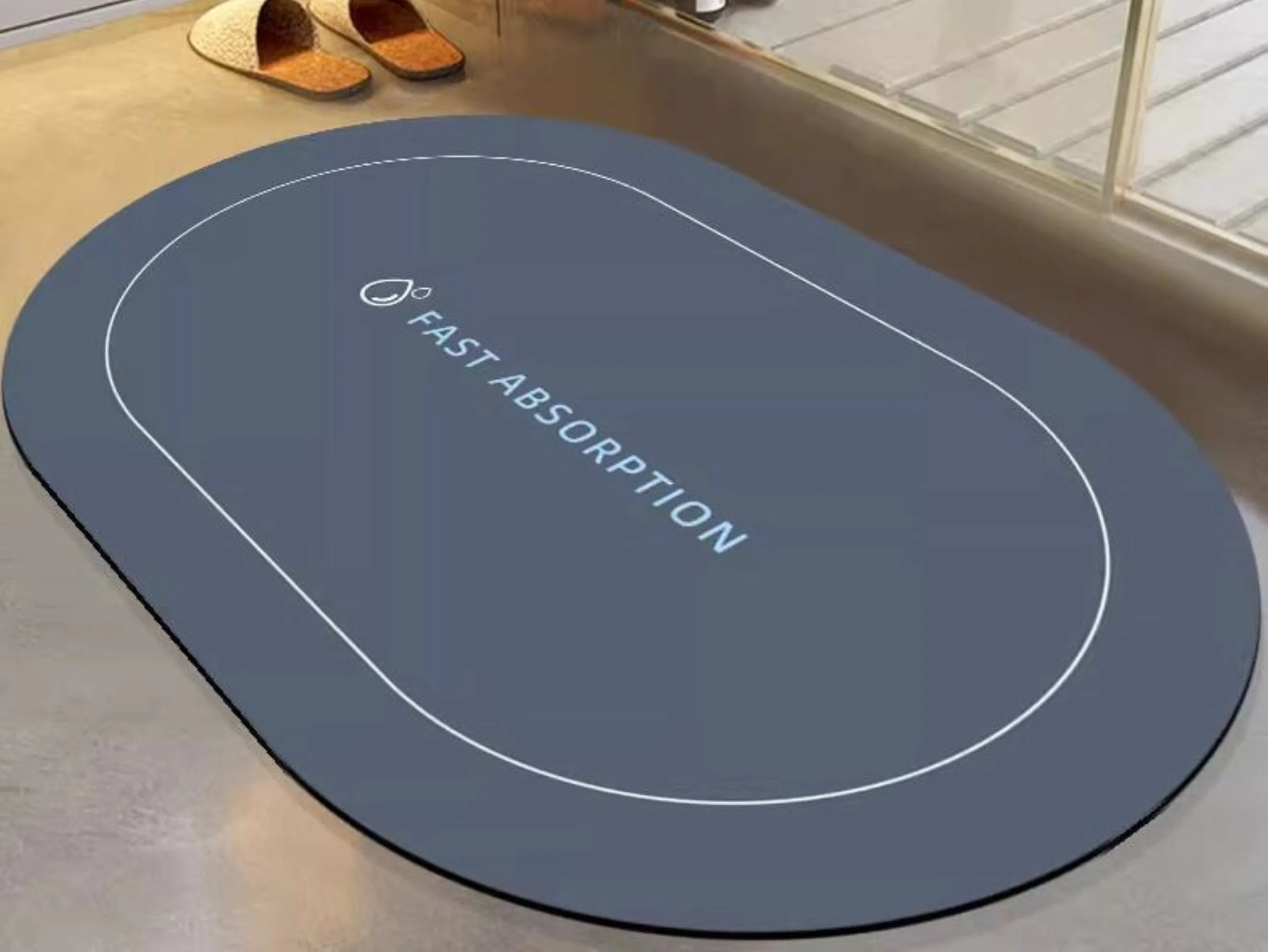 Non-Slip Modern Easy Clean Diatom Mud Mat Bath Mat