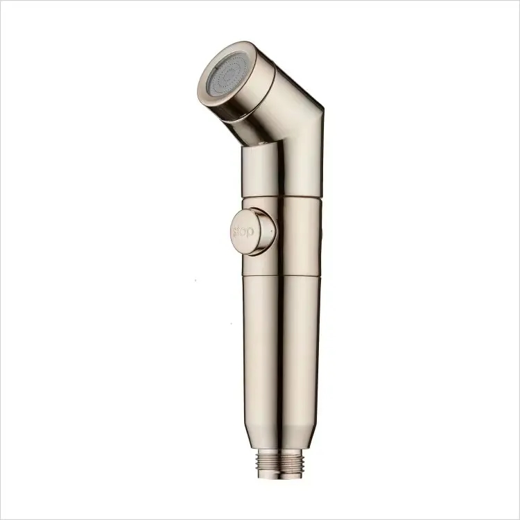 Handheld Bidet Toilet ABS Shattaf Hand Sprayer Portable Shower with Brushed Nickel Toilet