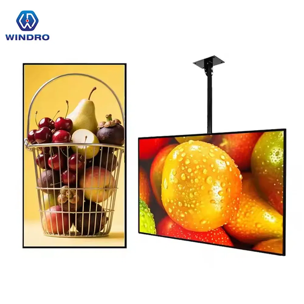 43 Inch Hanging Digital Signage LCD Display Advertising Machine Touch Anti-Glare Display