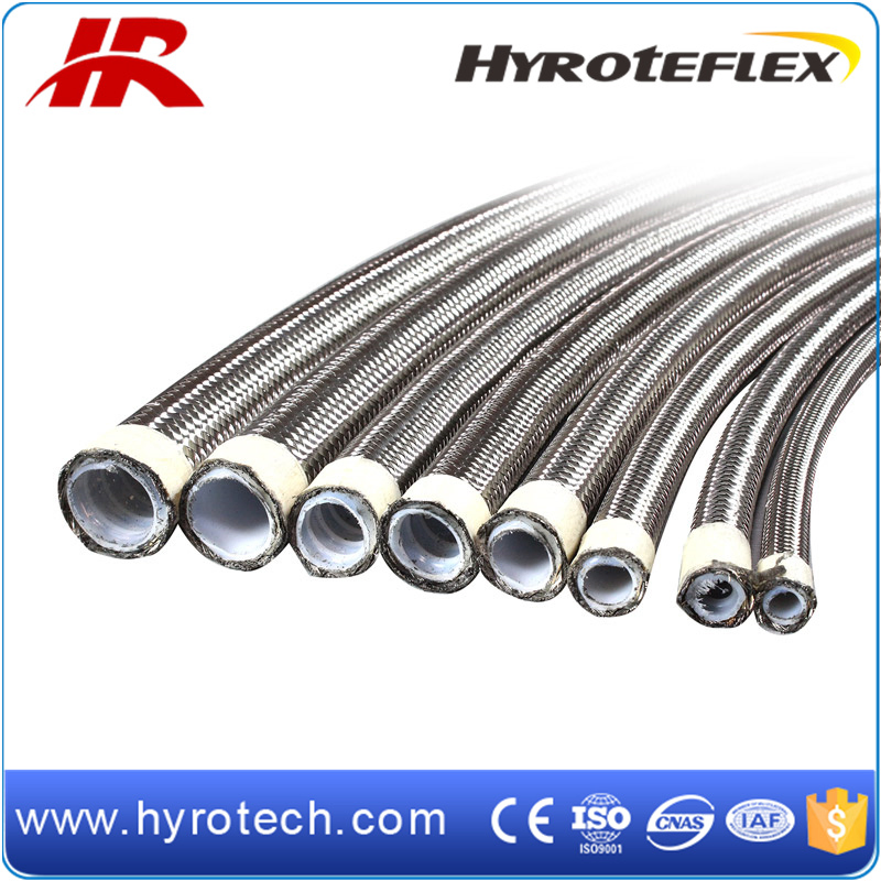Гофрированный шланг PTFE SAE 100R14 химически стойкий