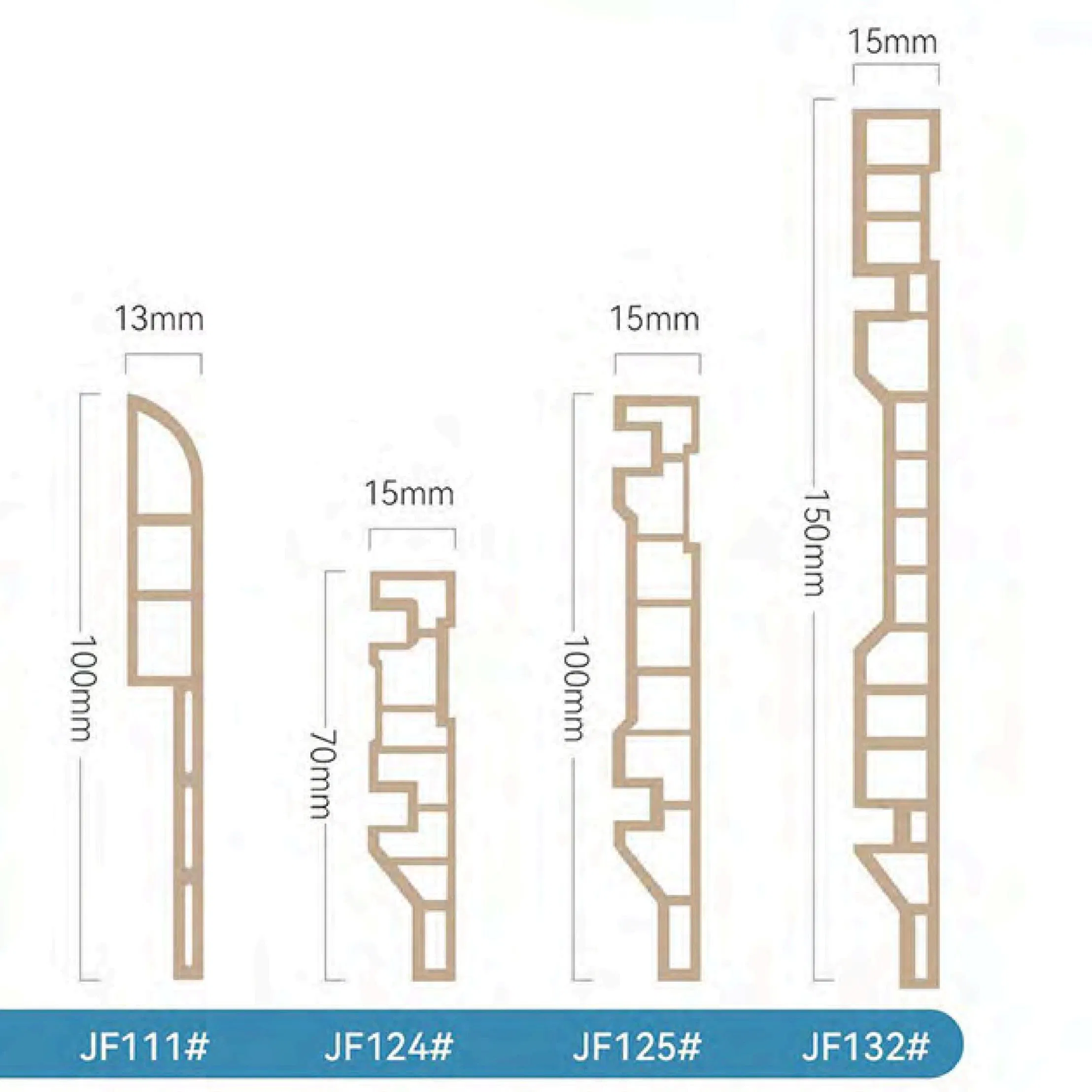 High Quality Low Cost PVC Skirting Board Flooring Profile PVC Skirting Indoor