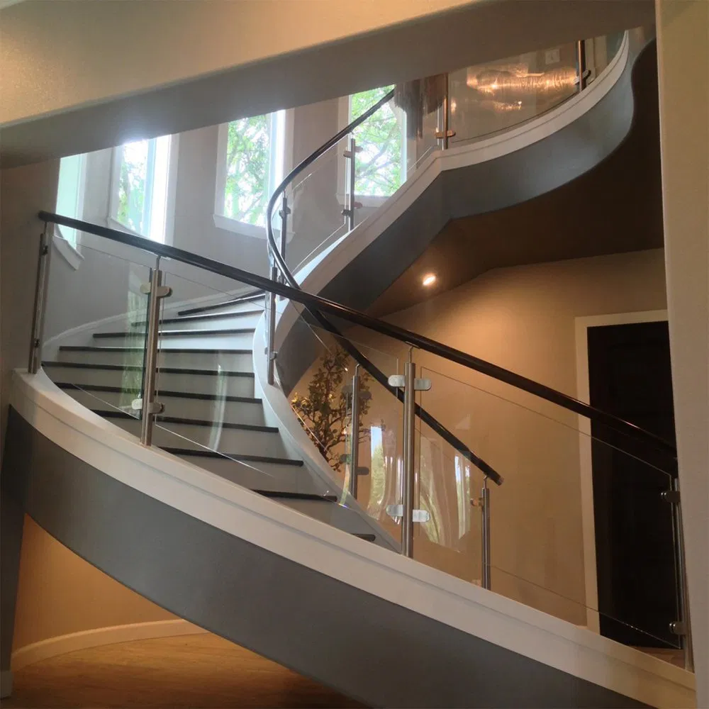 Simple Design Stainless Steel Tempered Glass Porch Balustrade with Ce