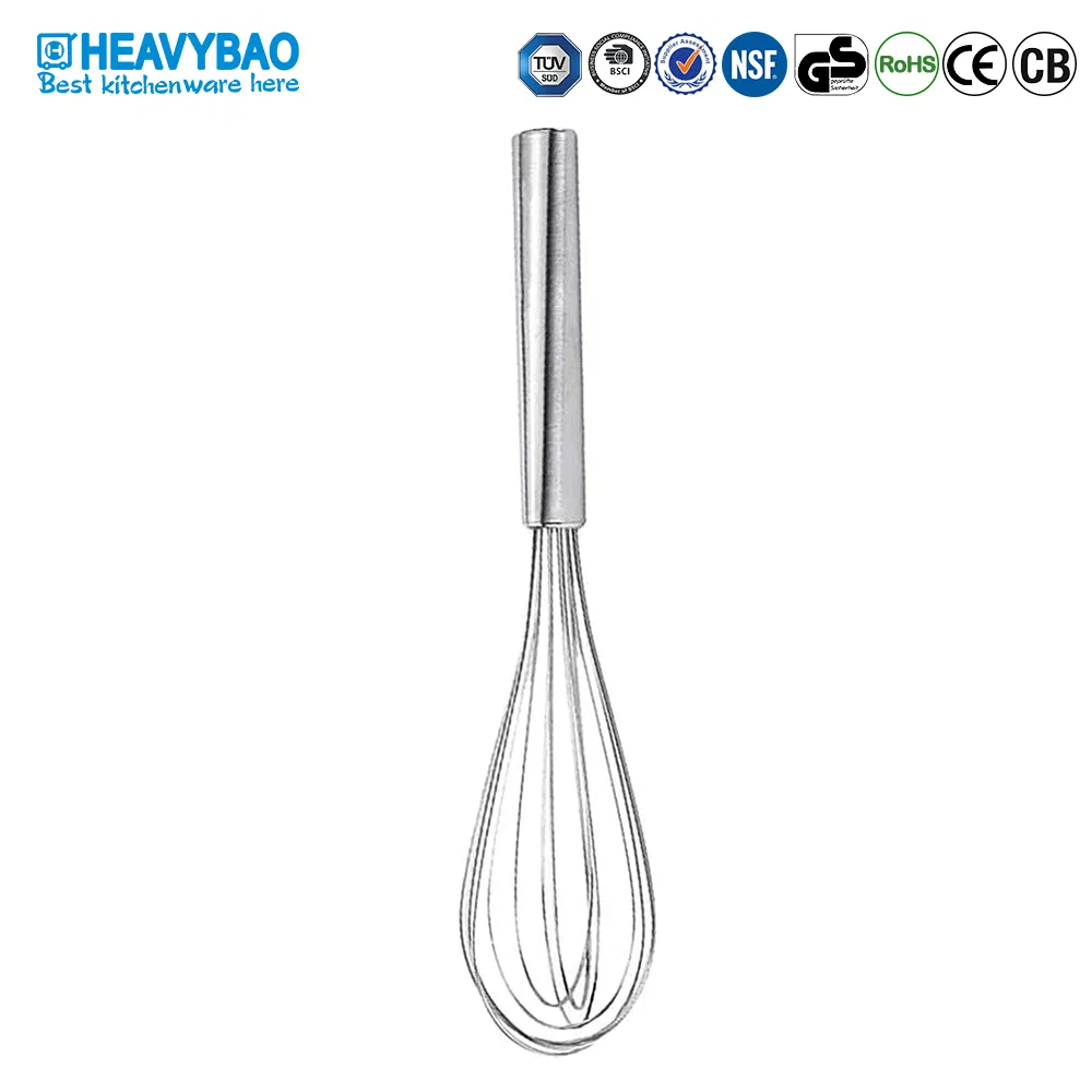 Heavybao Kitchen Baking Tools Manual Stainless Steel Handle Egg Beater
