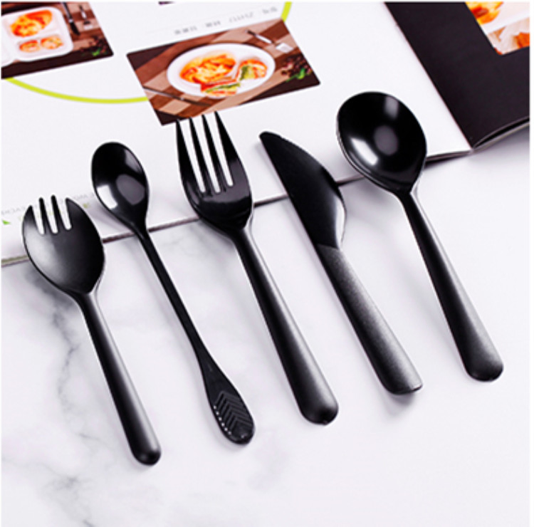 High Quality Biodegradable Disposable Plastic Forks Knives Spoons Sets