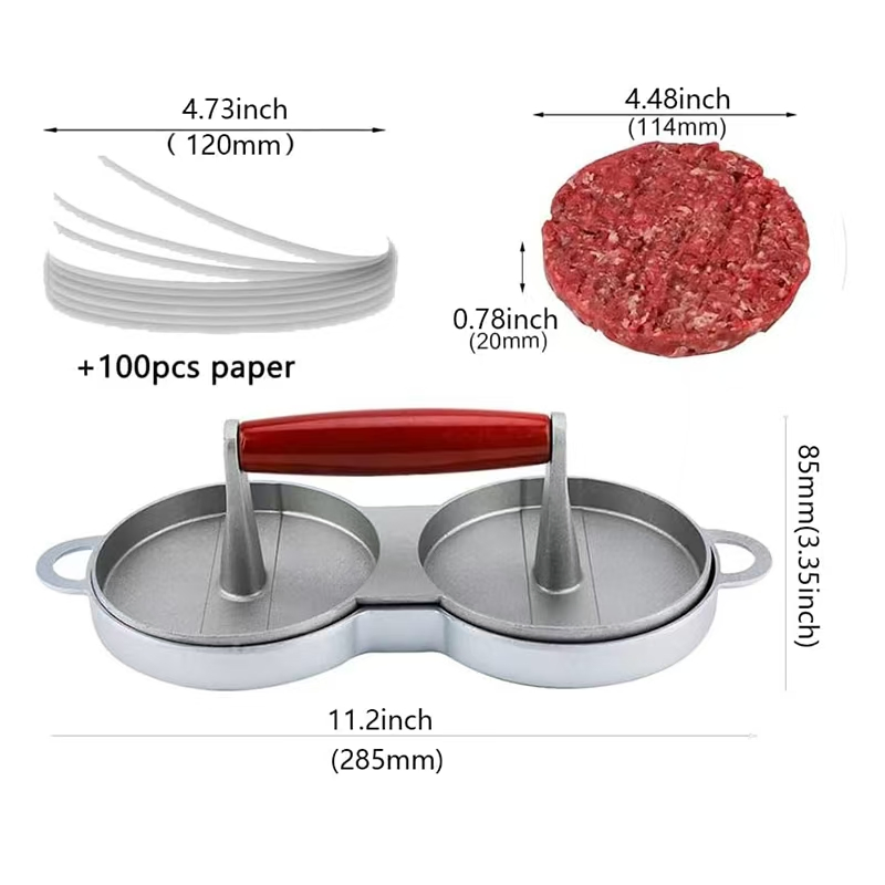 Premium Nonstick Hamburger Press for Perfectly Shaped Patties