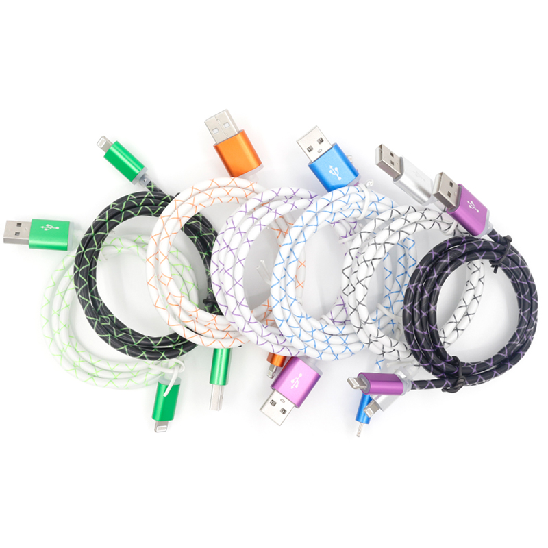 Colorful Micro USB Cable & Charger Cable for iPhone Samsung