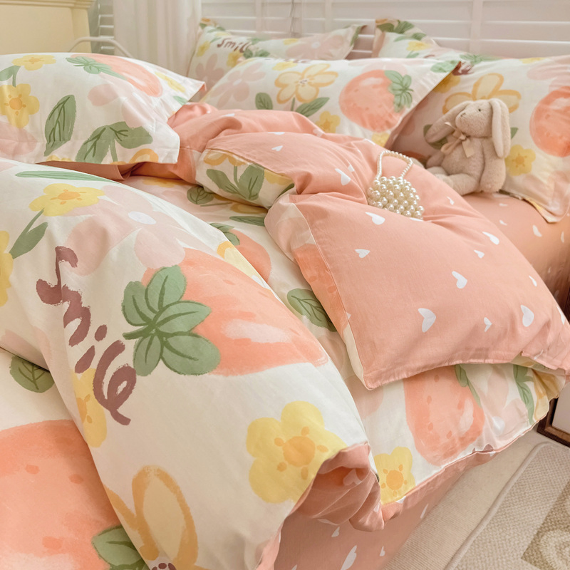 Wholesale Home Textile 100% Cotton Bedsheet Bedding Sets