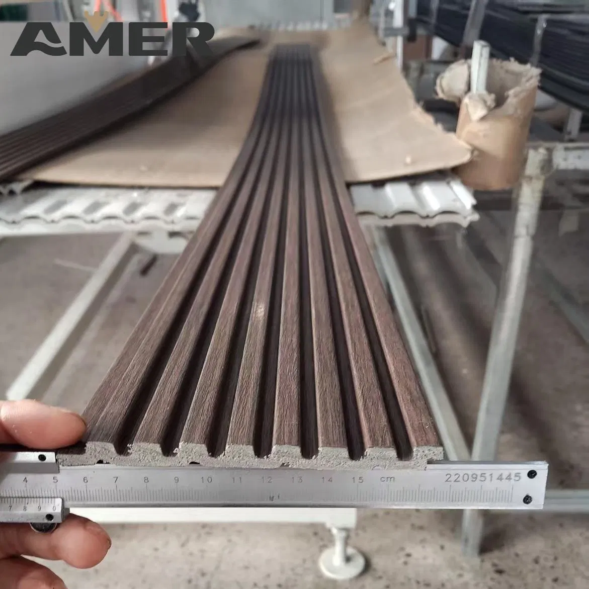 PS Wall Panel Polystyrene Grille Wood PS Fluted Wall Panel MDF Panelling for Walls
