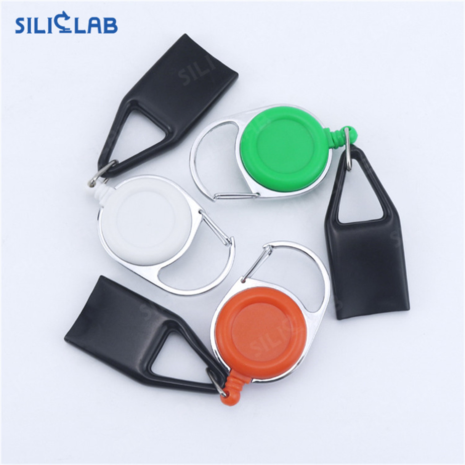 Clip Keychain Holder Rubber Cover Retractable Lighter Leash