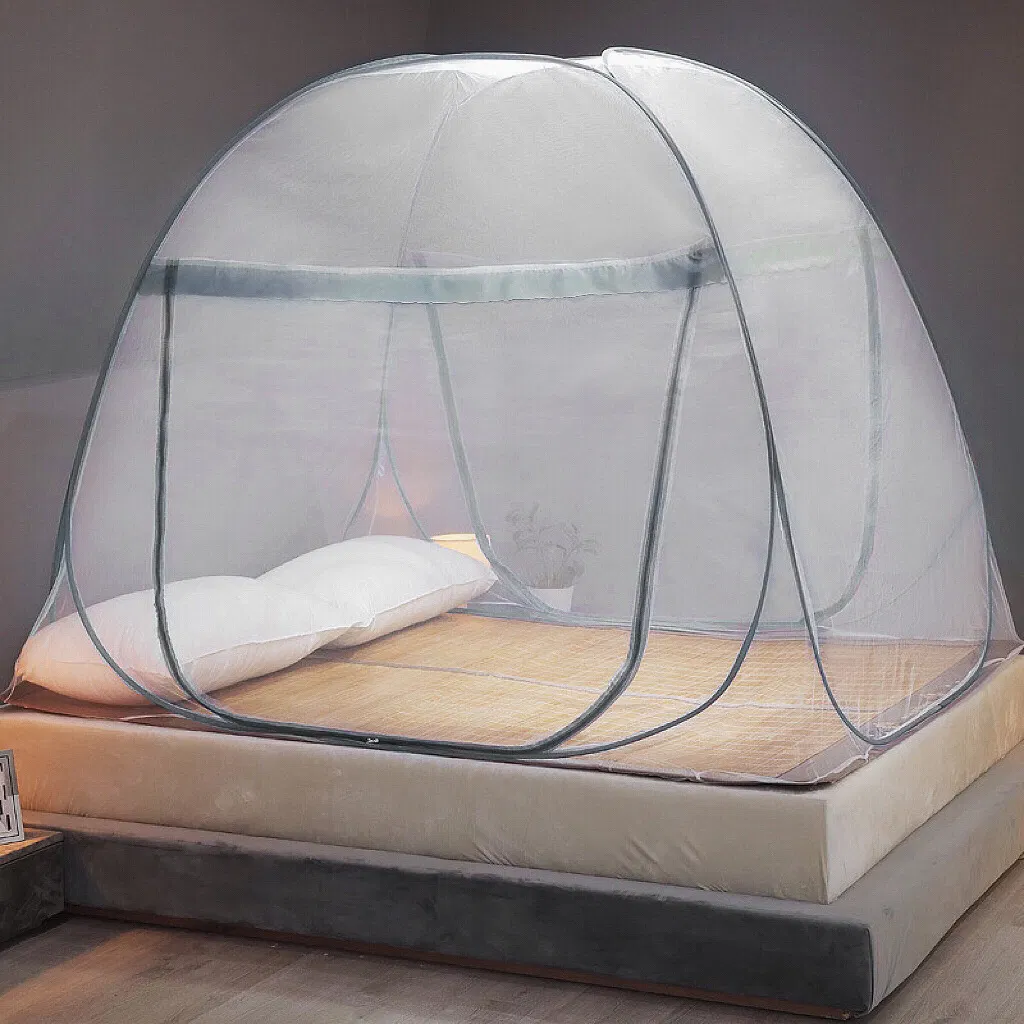 Mosquito Net for Bed, Folded Size 12 Inch Portable Camping Travel Mosquito Net