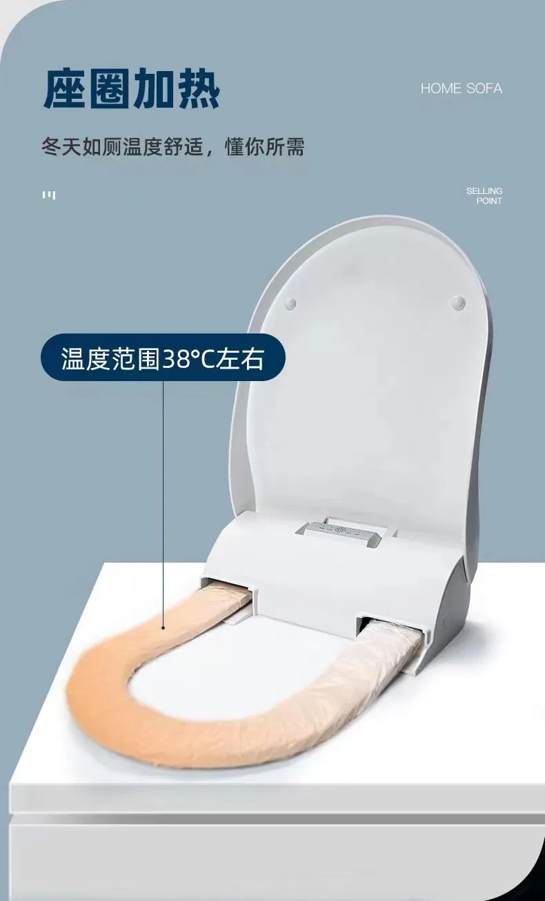 Va-09ah Toilet Seat with Auto Sanitary Film, Public Toilet Seat with Warm and Auto Sanitary Film