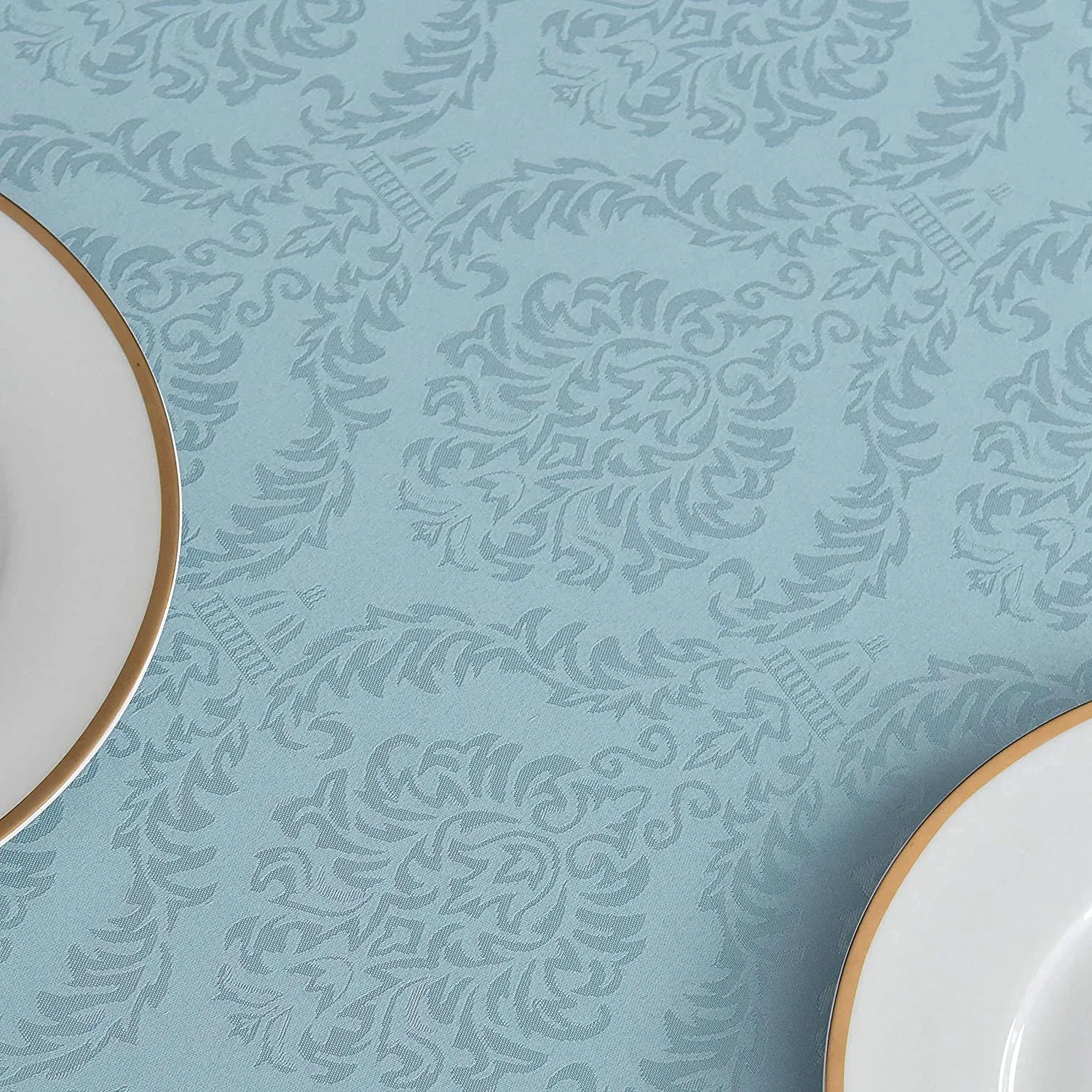 Jacquard Tablecloth Water Resistance Antiwrinkle Table Cloth for Buffet Banquet Parties