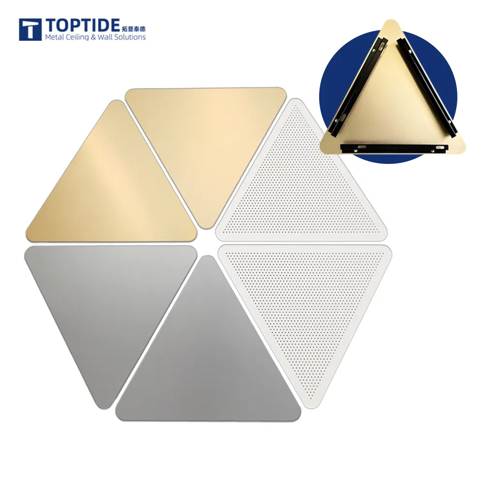 Customized Triangle Shape Aluminum Solid Wall Panel for Public Building Project