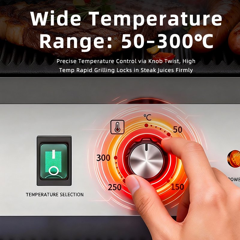 Electric Griddle Non-Stick Surface for Fast Food Restaurant