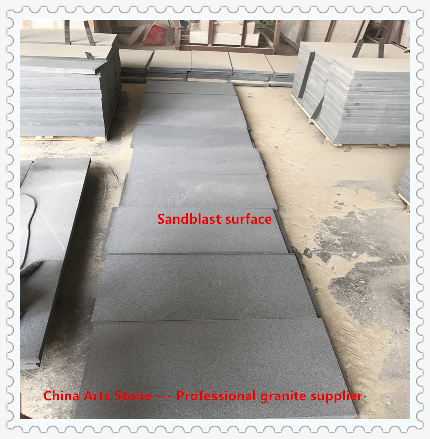 Grey/Black/Flamed/Sandblast/Polished/ Bushhammered G654 Granite Tile for Flooring
