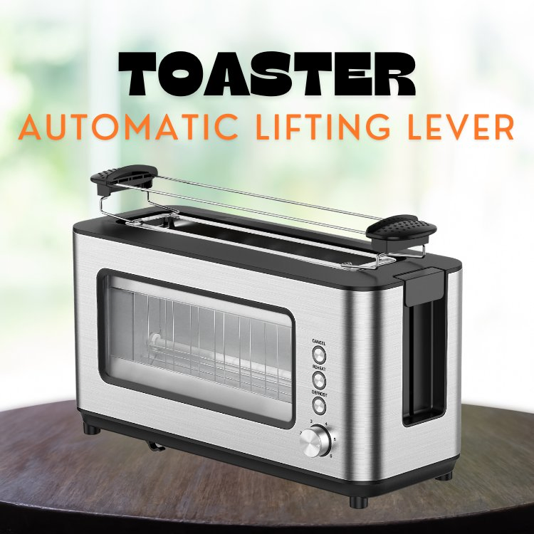 Automatic Electric Mini Bread Toaster Stainless Steel for Household Hotels Cars for Sandwiches