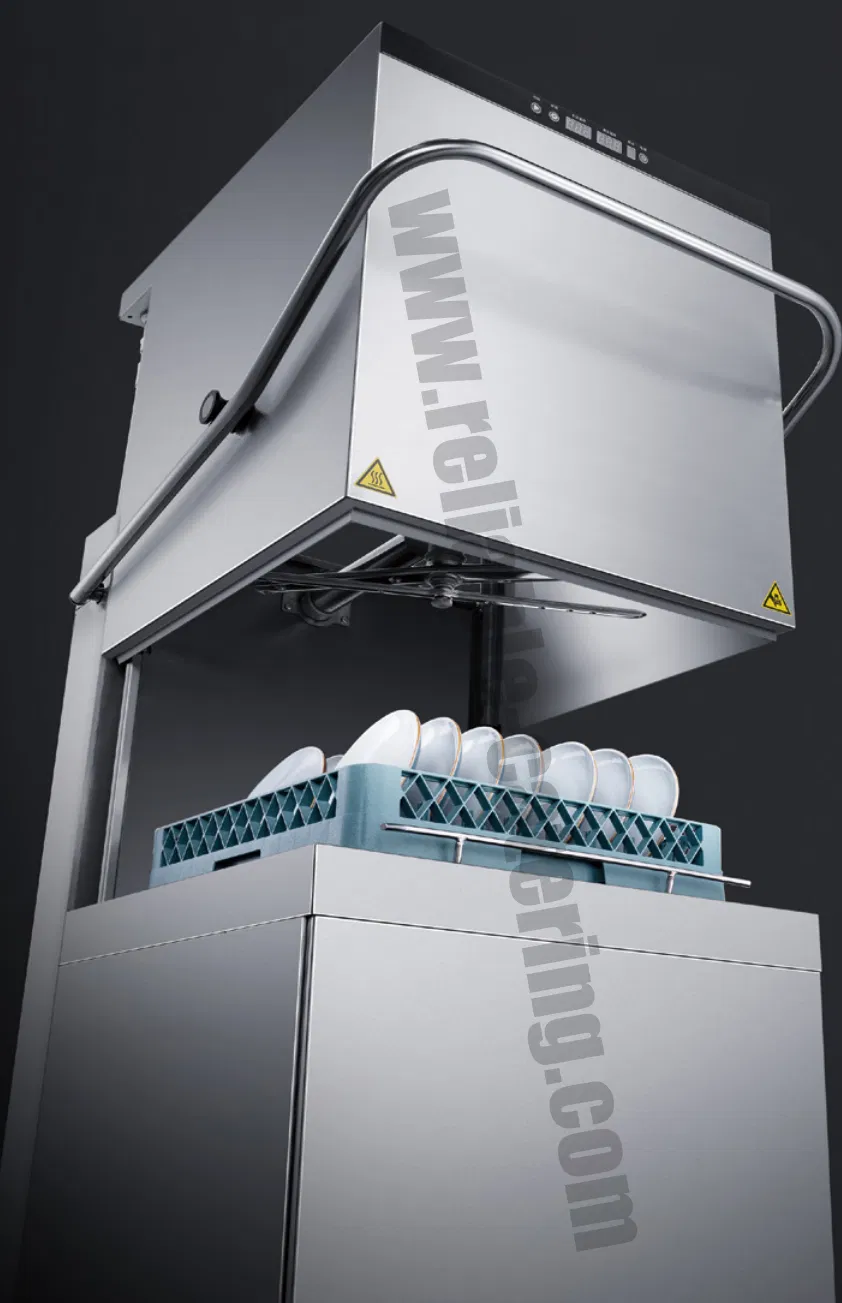 Compact Commercial Undercounter Dishwasher 60s Cycle & Low Noise Design for Bars/Small Restaurants