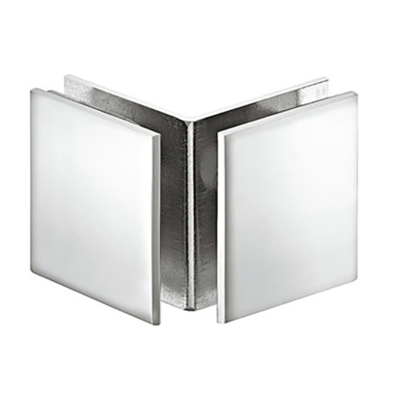 Design Square Glass Clamp 90 Degree for Glass Thickness 8-12 mm Shower Cubicle