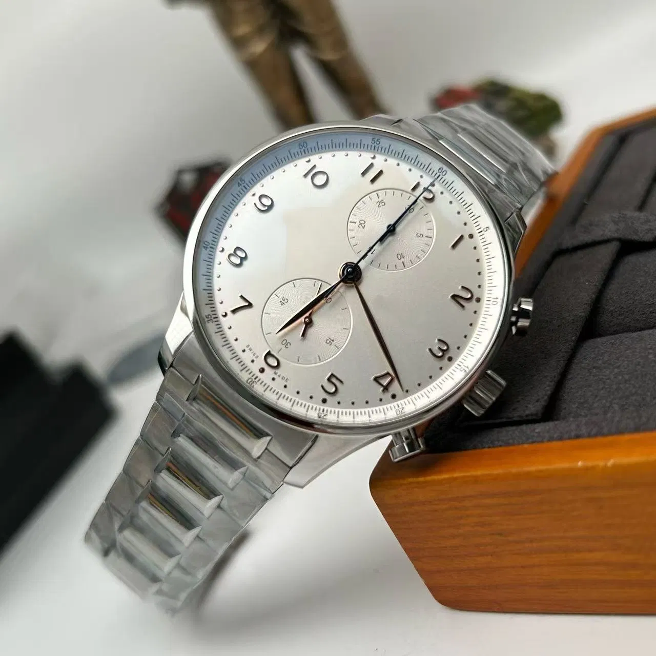 High Quality Top Imitation Men's Stainless Steel Swiss Automatic Mechanical Watch, High-End Luxury Sapphire Mirror, Top Mechanical Watch