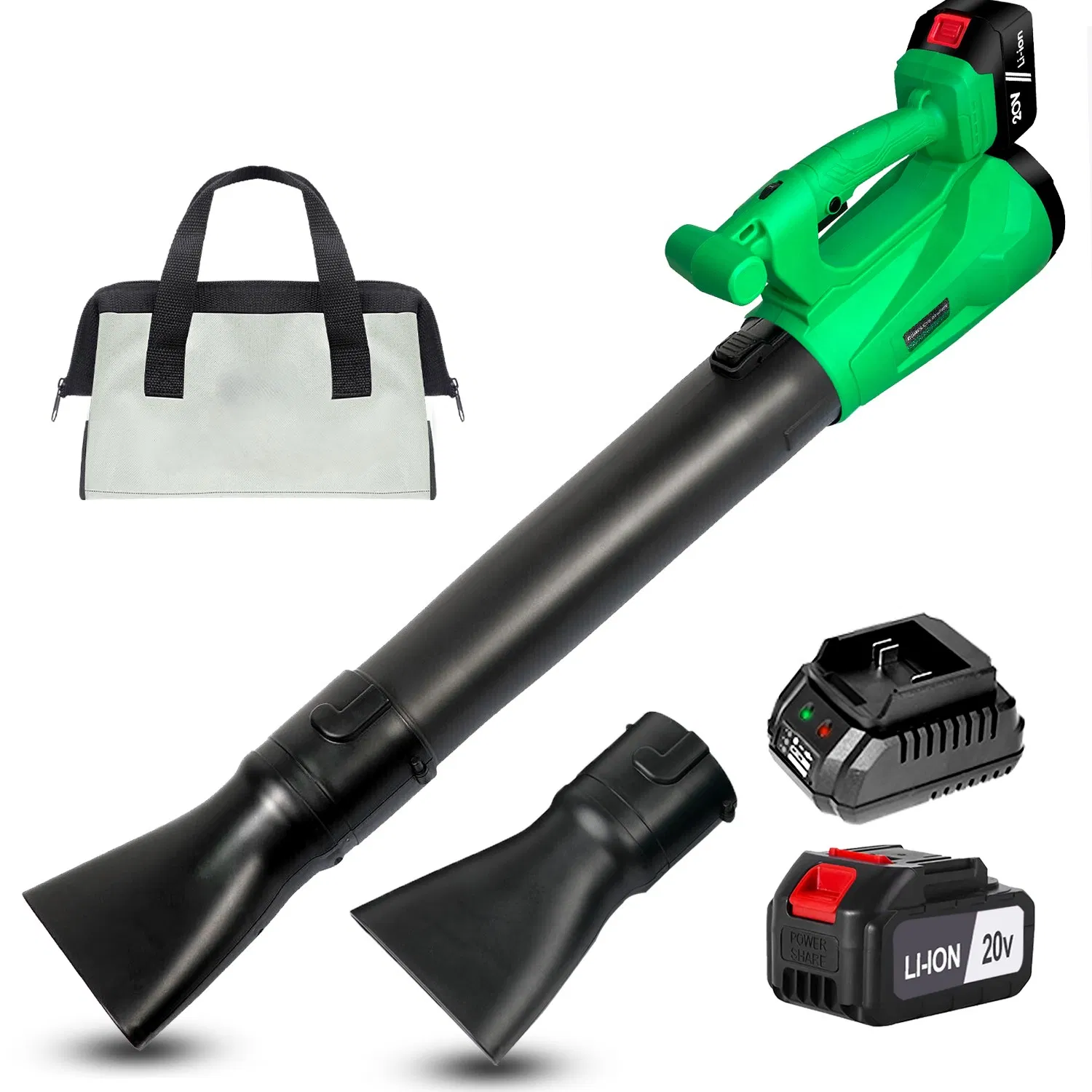20V High Power Cordless Leaf Blower, 6 Level Speed Adjustment to Use