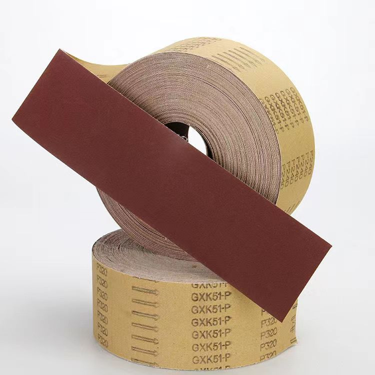 Gxk51 Hard Sand Emery Aluminum Oxide Abrasive Paper Sanding Cloth Jumbo Roll for Sander and Grinding Machine