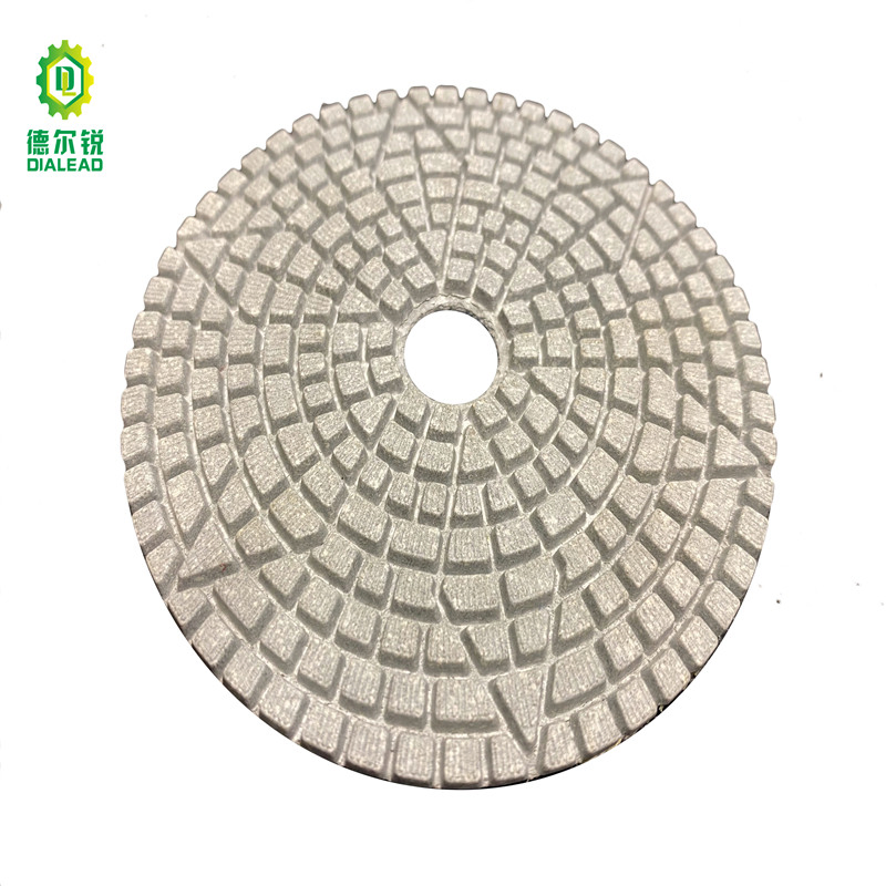 Dialead Good Premium 3 Step Pad Diamond Wet Polishing Pad for Engineered Stone Granite Marble