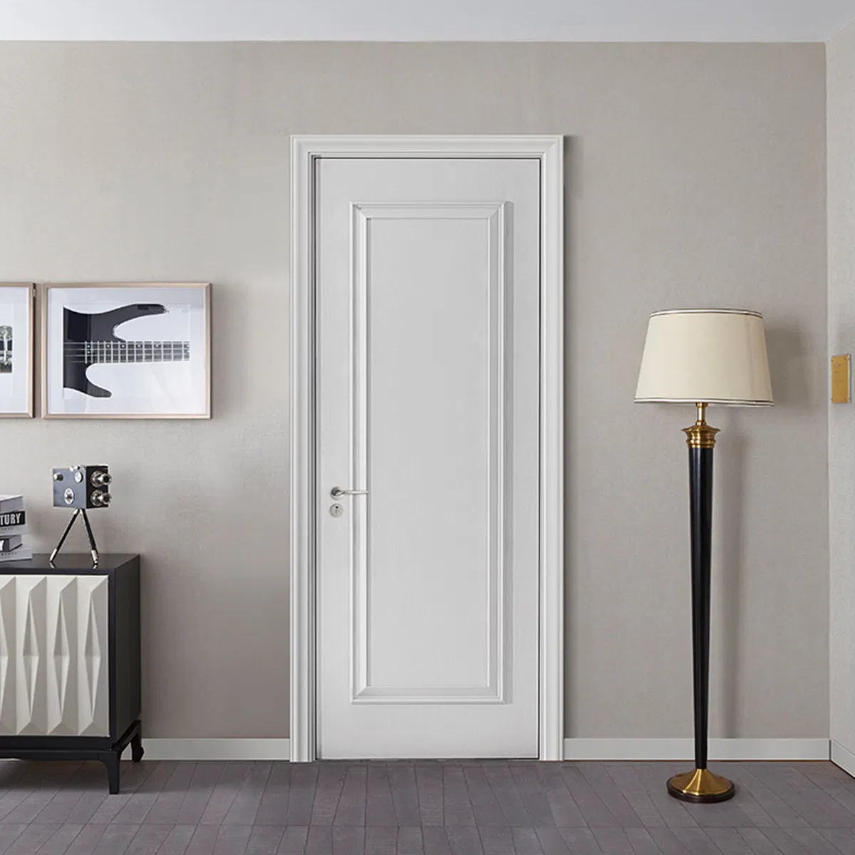 Modern Wooden Interior Door High Quality PVC Wooden Solid Wood Door Customized Interior Timber Wooden Doors