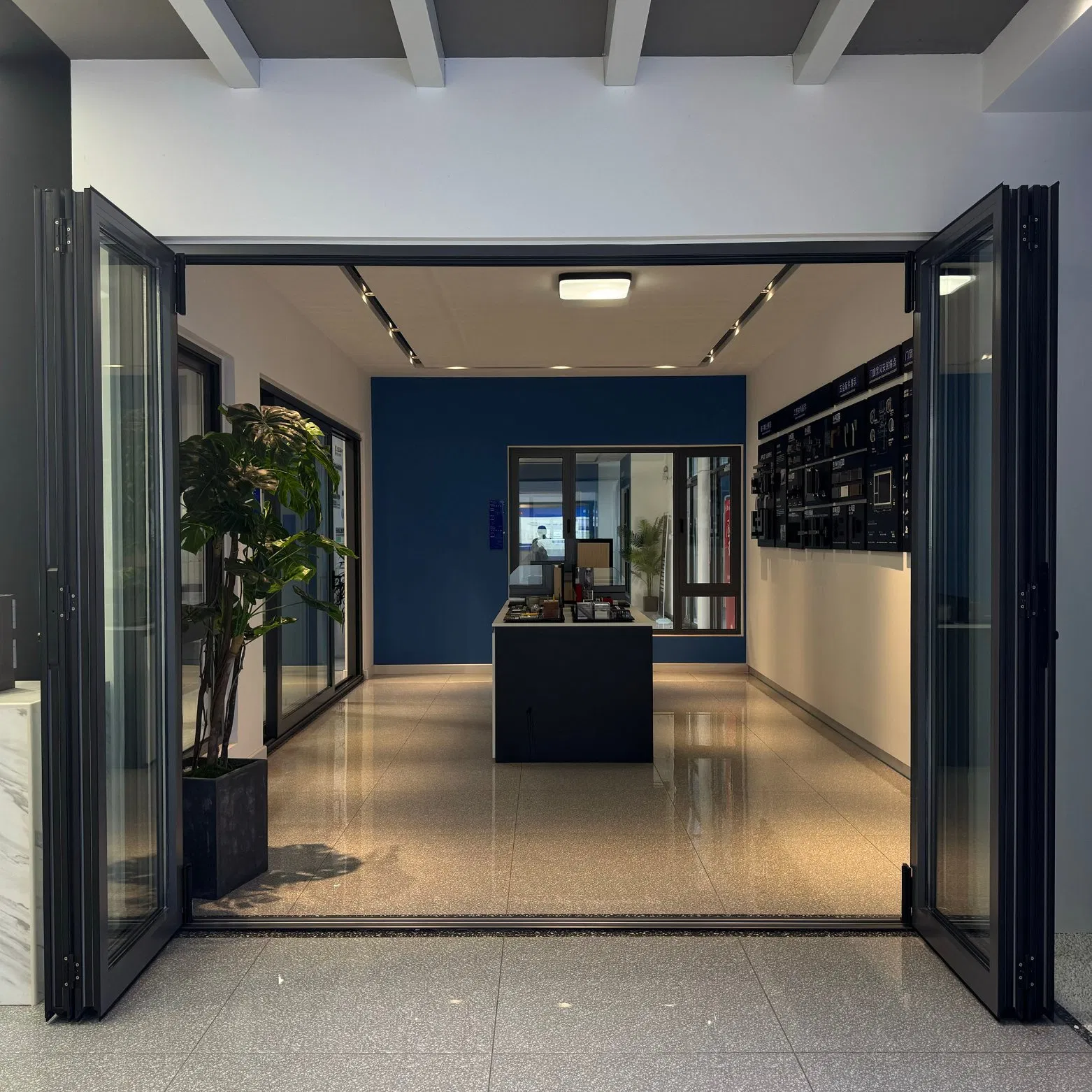 Modern design Security Folding Door As2047 Energy Efficient Aluminum Folding Door for Living Room
