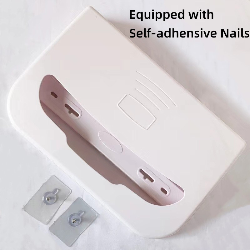 1/2 Fold Economical Commercial Toilet Seat Cover Dispenser Wall Mount, White Half-Fold Toilet Seat Cover Holder for Bathroom/Restroom