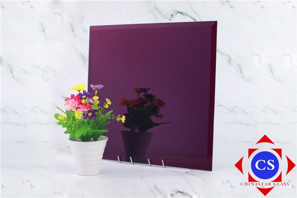China Wholesale Black White Orange Blue Green Painted Glass for Decoration
