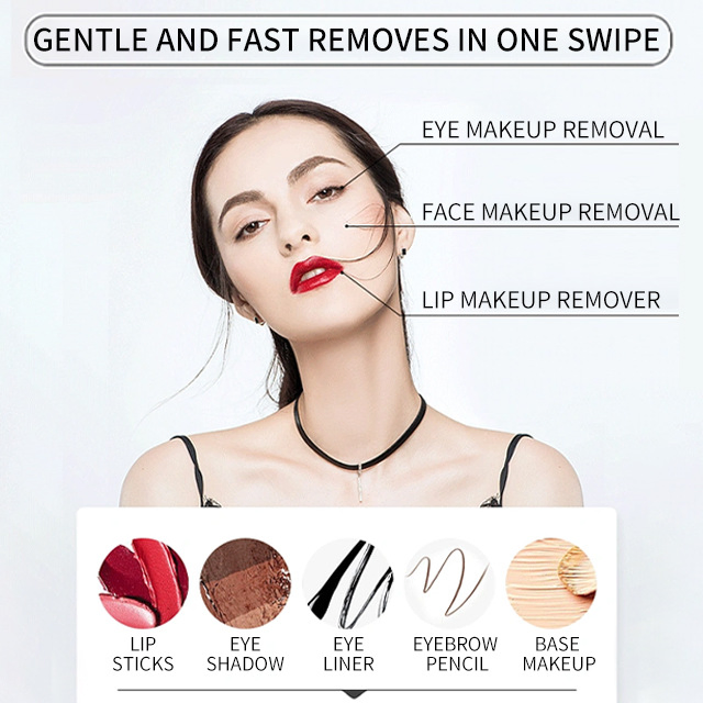 Wholesale Pink Shell Shape Cosmetic Private Label Makeup Remover Wet Wipes