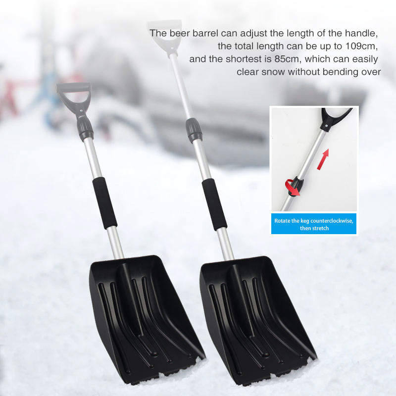 Telescopic Aluminum Portable Snow Shovel