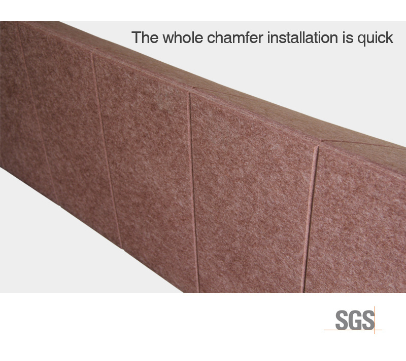 12mm Flame Retartant Polyester Fiber Decorative Acoustic Board for Cinema