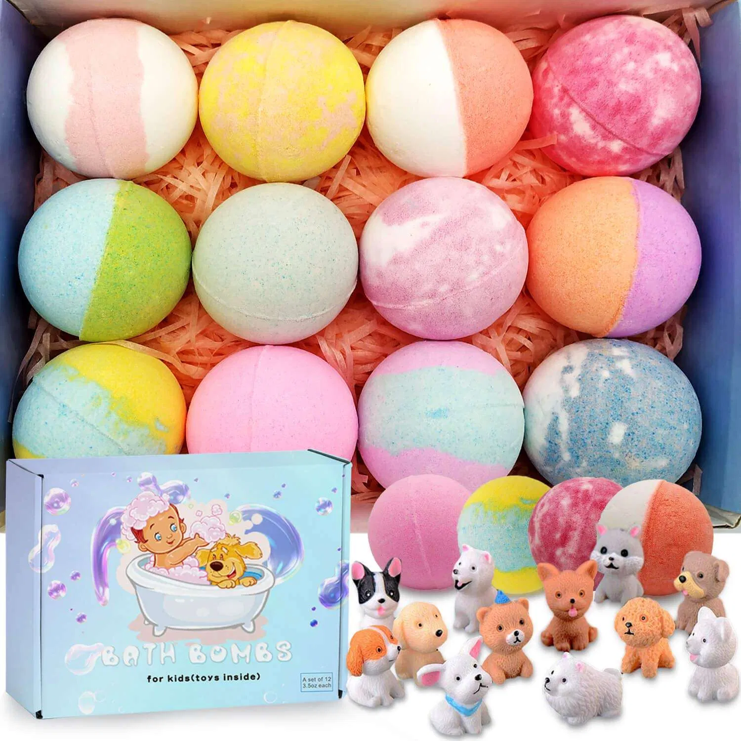 Bath Bomb Gift Set 12 for Home Sap and Body 100% Natur Bath Bombs for Kids SPA Supplies Wholesale