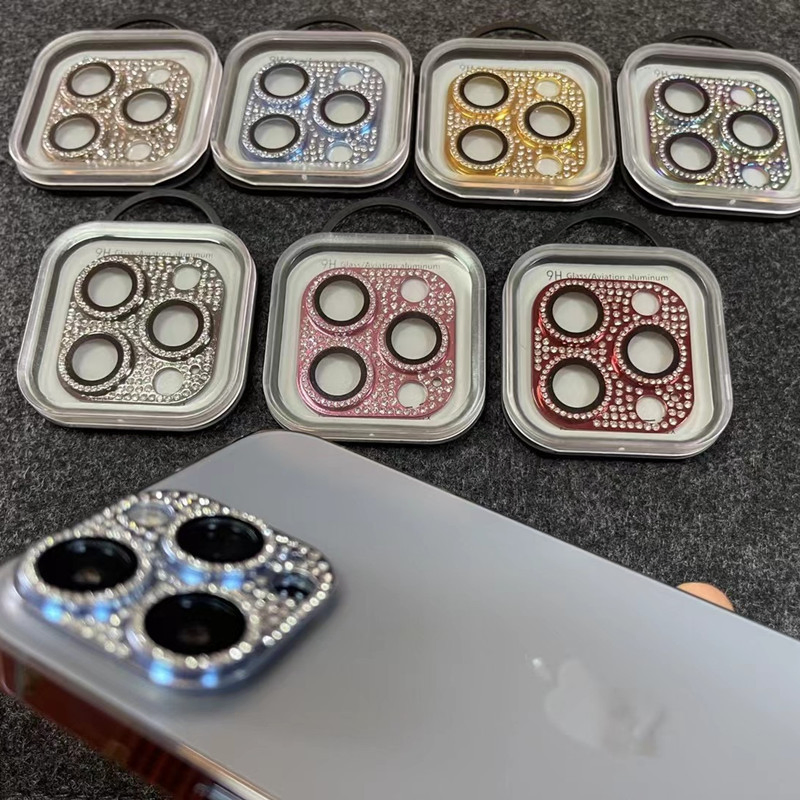 Защитная плёнка Luxury Bling Diamond для камеры iPhone