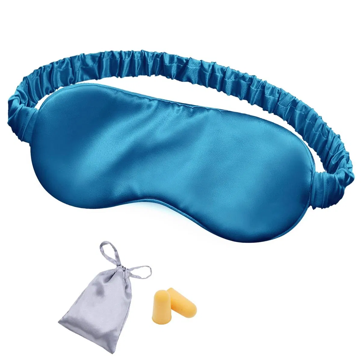 Factory Silk Gel Eye Mask for Sleeping Double Layer Filling and Elastic Strap