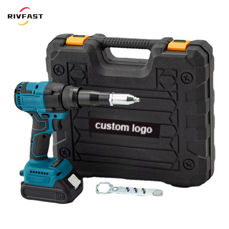 Аккумуляторная заклепочная машина 21В с 2 батареями