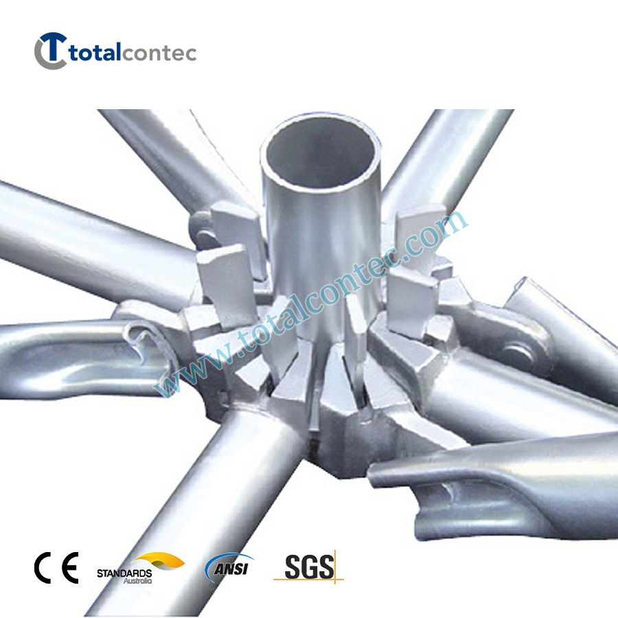 SGS ANSI AS/NZS Ringlock Galvanized Steel Scaffold with Steel Plank and Staircase