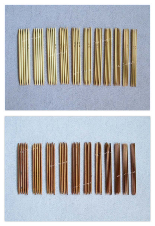 Wholesale 11 Sizes Bamboo Knitting Needles - Double Pointed Ends