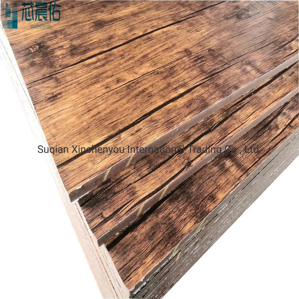Furniture Used 1220*2440*17mm Oak Wood Grain Colored Laminated Melamine MDF