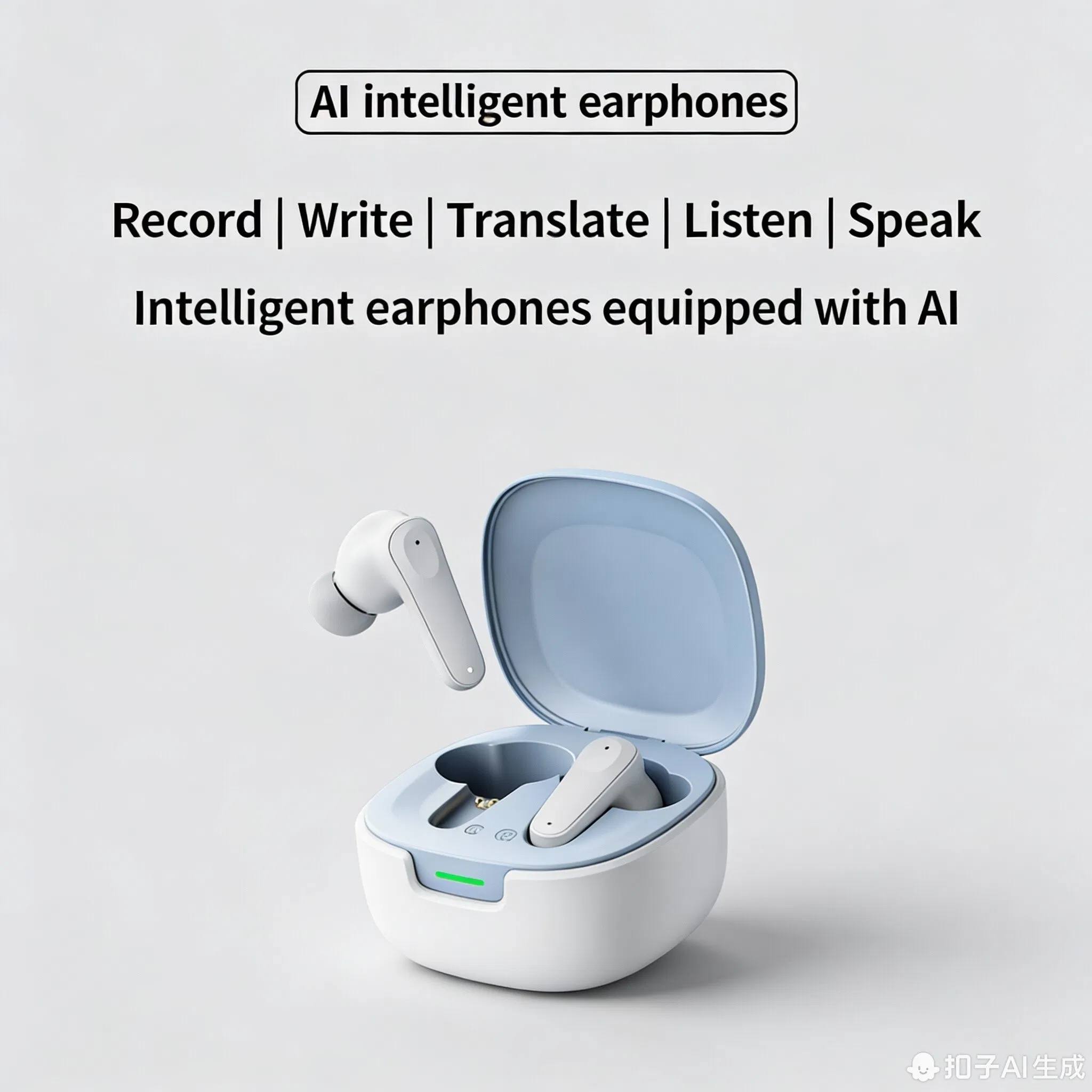 Умные наушники AI GPT с переводом и шумоподавлением