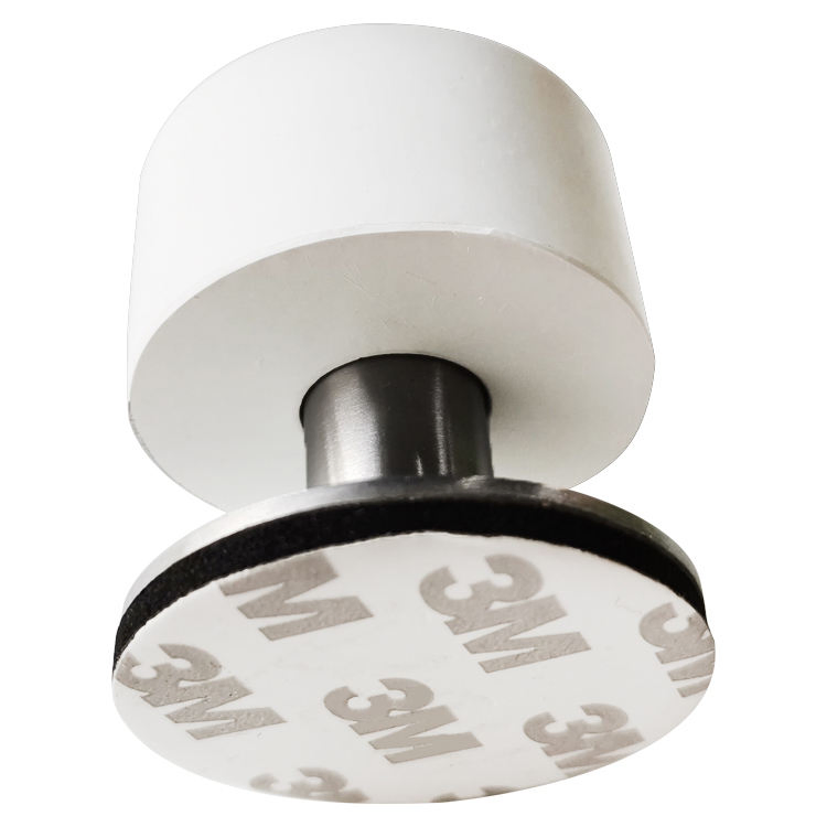 Door Stop Floor Mount Adhesive Catch 40mm Door Door Stop Buffer with Black Rubber