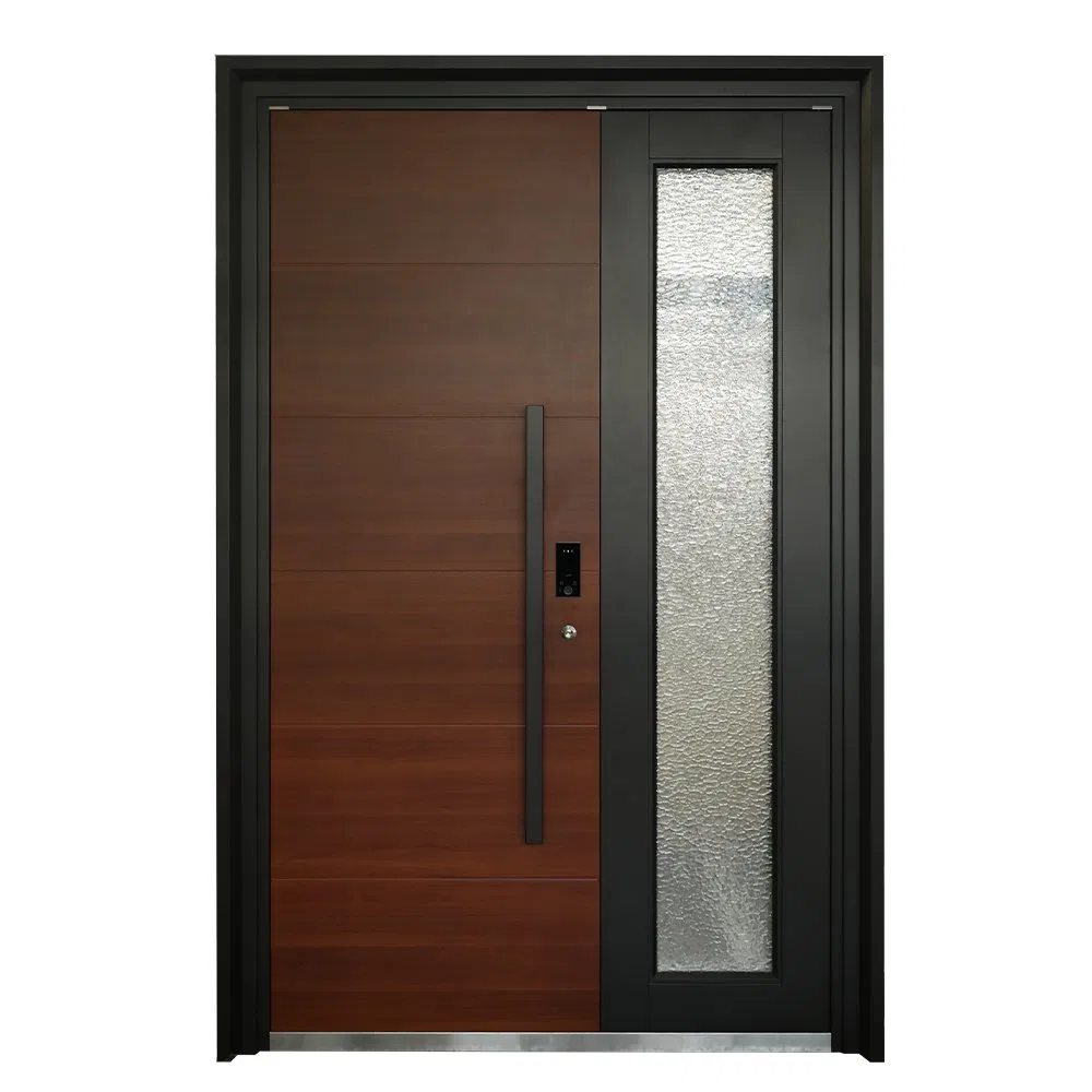 Factory Customized Security Door Aluminum Front Entry Door Interior for Resident