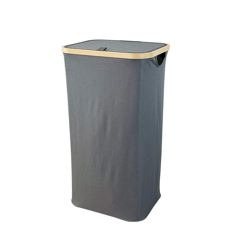 Factory Price Household Foldable Oxford Cloth Laundry Basket with Lid
