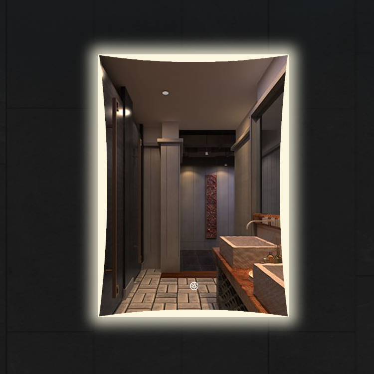 Wall Mounted 5mm LED Glass Bathroom Silver Smart LED Mirrors with More Optional Function Home Hotel Decoration