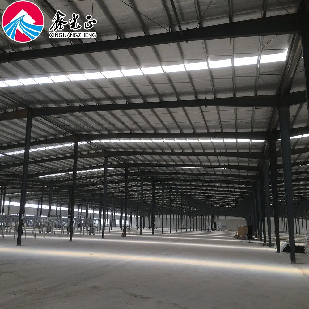 H Section Column Large Span Steel Structure Prefabricated Factory Workshop
