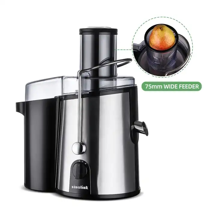 Stainless Steel Housing High Power Big Mouth Centrifuge Juicer